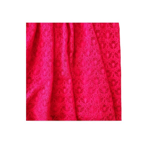 ❤️ Rare Editions Girl's Size 6X Red Sleeveless Lace Valentine Party Dress❤️ - Picture 3 of 8